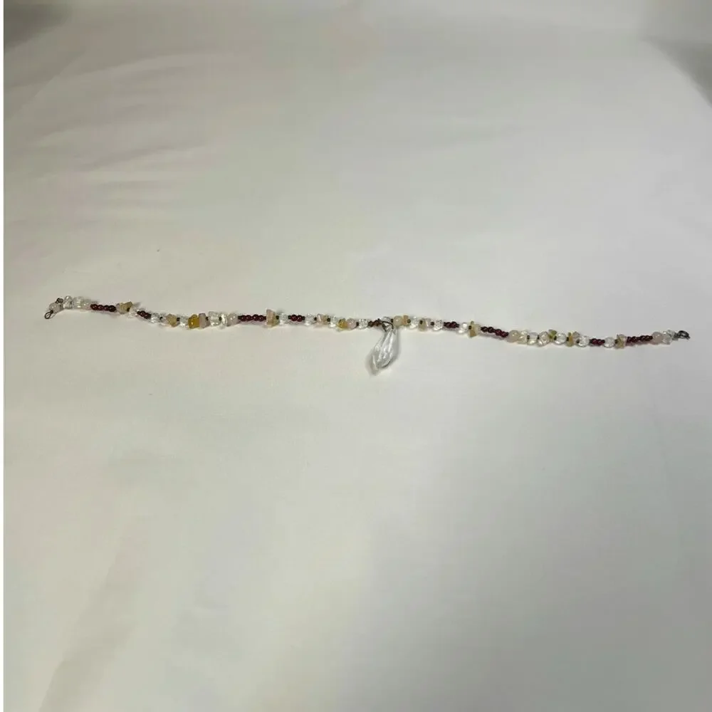 Shimmering Crystal & Gemstone Statement Necklace - Picture 2 of 4